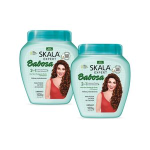 Mascara De Tratamiento 2 En 1 Expert Babosa Aloe Vera Pote Skala 1000G 2 Uni