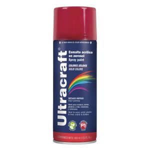 Pintura Spray Color Rojo Fuego x4 Unidades Ultracraft 40031-4