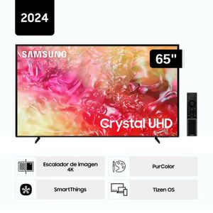 Televisor de 65" Smart Tv 4K UHD Tizen OS 2024 Samsung 65DU7000