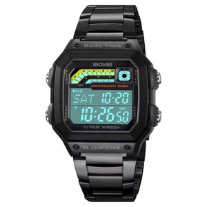 Reloj Skmei 2307 Hombre Digital Deportivo 2 Tiempos Cronómetro - Negro