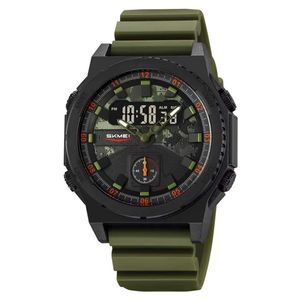 Reloj Skmei 2355 Hombre Dual Militar 3 Tiempos Cronómetro - Verde