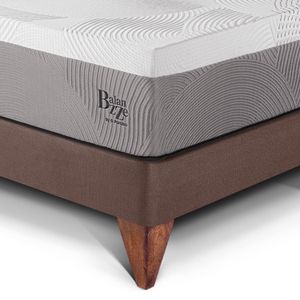 Dormitorio Europeo Royal Balanzze + Cabecera Gold 2 Plazas Chocolate