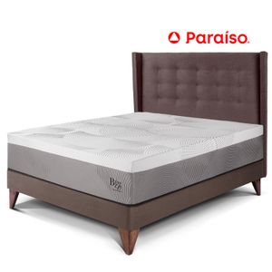 Dormitorio Europeo Royal Balanzze + Cabecera Gold 2 Plazas Chocolate