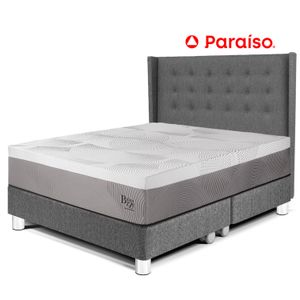 Dormitorio Royal Balanzze + Cabecera Gold Queen Gris