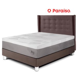 Dormitorio Royal Balanzze + Cabecera Gold 2 Plazas Chocolate