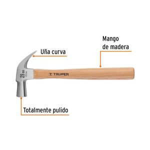 Martillo Mango de Madera 29 mm (20 oz ) Truper 10561