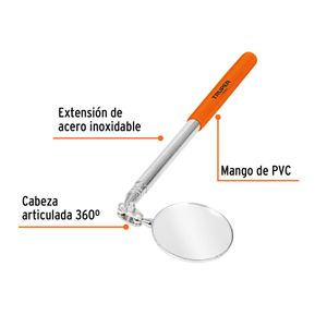 Espejo Circular Telescópico de Inspección 5cm Truper 14544