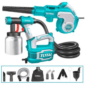 Combo Pistola para Pintar 550w + Sopladora y Aspiradora 800w Total TB2086-TT5006-2