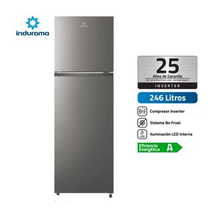 Refrigeradora Indurama RI-389I No Frost 246 litros Plata