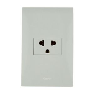 Tomacorriente Simple S220 Universal Blanco Simon