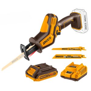 Sierra Sable Inalámbrica + Batería y Cargador Ingco CRSLI65081