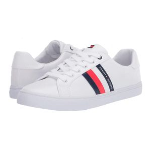 Zapatillas Tommy Hilfiger Original Lawson Unisex Con Detalles Color Blanco