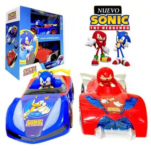 Coches Carros a Fricción SONIC con Luces y Musical
