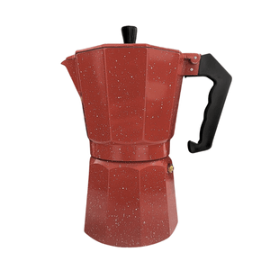 Cafetera Moka Italiana Expresso De 9 Tazas Color Rojo