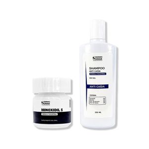 Minoxidil 5mg Caps 60 + Shampoo Sin Sal Anticaída 250ml