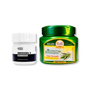 Minoxidil 5mg Caps 60 + Crema De Crecimiento Capilar 380Gr