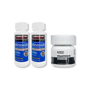 2 Minoxidil Liquido Kirkland + Finasteride 1Mg X 60 Capsulas