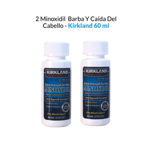 Minoxidil Liquido 60ml Kirkland 2 Unidades