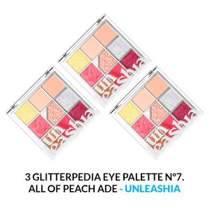 Glitterpedia Eye Palette Unleashia 7 All Of Peach Ade 3 Unidades