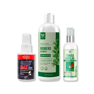Creze Max Formen 60ml + Shampoo Romero Vena + Tonico Capilar Vena