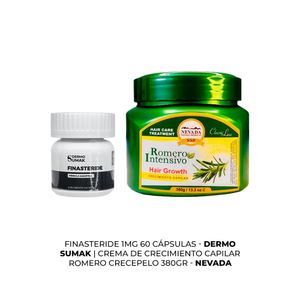 Finasteride 1Mg X 60 Capsulas + Crema De Crecimiento Capilar 380Gr