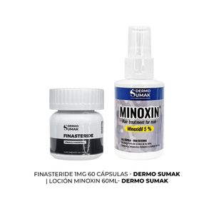 Finasteride 1Mg X 60 Capsulas + Locion Minoxin 60Ml