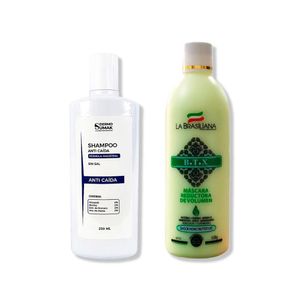 Shampoo Anticaida Sin Sal 250ml + Mascara Reductora De Volumen B.T.X