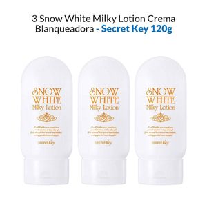 Snow White Milky Lotion Secret Key 120Gr 3 Unidades