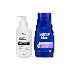 Shampoo Anticaspa 350ml + Shampoo Acondicionador Anticaspa De Selenio