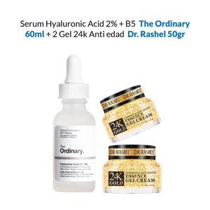 Serum Hyaluronic Acid 2% The Ordinary 60ml + 2 Gel 24k Anti edad 50Gr