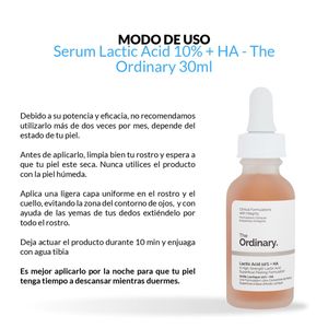 Serum Lactic Acid 10% + HA The Ordinary 30ml