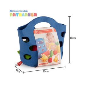 Cesta De Frutas De Fieltro Hape 08 Piezas