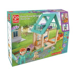 Set De Veterinario Hape "Amigos Peludos" De Madera
