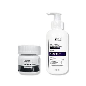 Finasteride 1Mg X 60 Capsulas + Shampoo Ketozinc Cabello Graso 350Ml