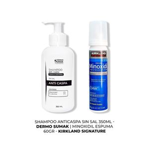 Shampoo Anticaspa 350Ml + Minoxidil Espuma Kirkland 60Ml