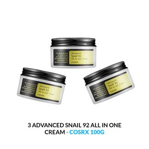Advanced Snail 92 All In One Cream Cosrx 100ml 3 Unidades