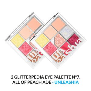 Glitterpedia Eye Palette Unleashia 7 All Of Peach Ade 2 Unidades