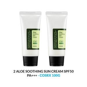 Aloe Soothing Sun Cream Cosrx 50ml 2 Unidades