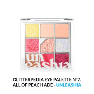 Glitterpedia Eye Palette Unleashia 7 All Of Peach Ade
