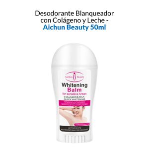Desodorante Blanqueador Colageno y Leche Aichun Beauty 50ml