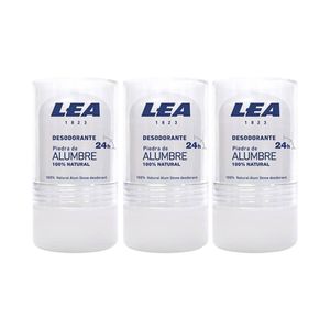 Desodorante Piedra de Alumbre 100% Natural Lea 120Gr 3 Unidades