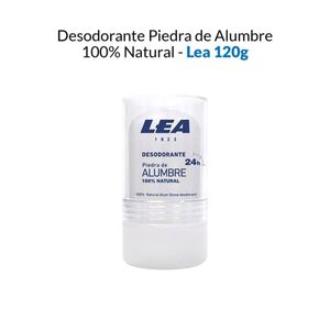 Desodorante Piedra de Alumbre 100% Natural Lea 120Gr