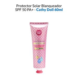 Protector Solar Blanqueador SPF 50 PA+++ Cathy Doll 60ml
