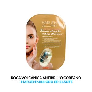 Roca Volcanica Antibrillo Coreano Oro Brillante Haruen Mini