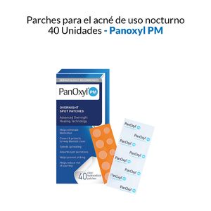 Parches para el acne de uso nocturno Panoxyl PM 40 Unidades