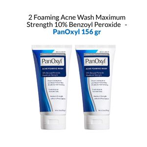 Espuma limpiadora para acne Panoxyl 156Gr 2 Unidades