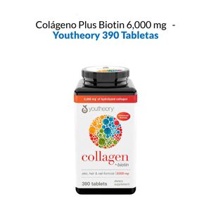 Collagen Plus Biotin Youtheory 390 tabletas