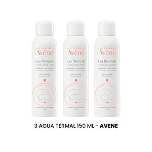 Agua Termal Avene 150ml 3 Unidades