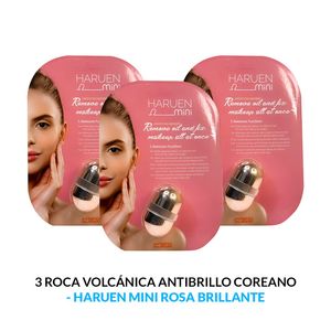 Roca Volcanica Antibrillo Coreano Rosa Brillante Haruen Mini 3 Unid