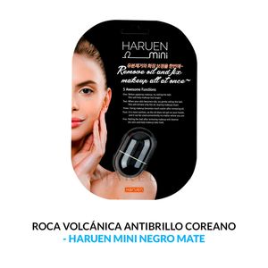 Roca Volcanica Antibrillo Coreano Negro Mate Haruen Mini